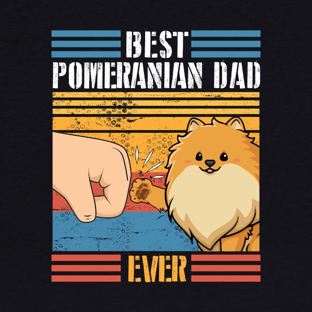 Pomeranian Dog And Daddy Hand To Hand Best Pomeranian Dad Ever Dog Father Parent July 4th Day by joandraelliot